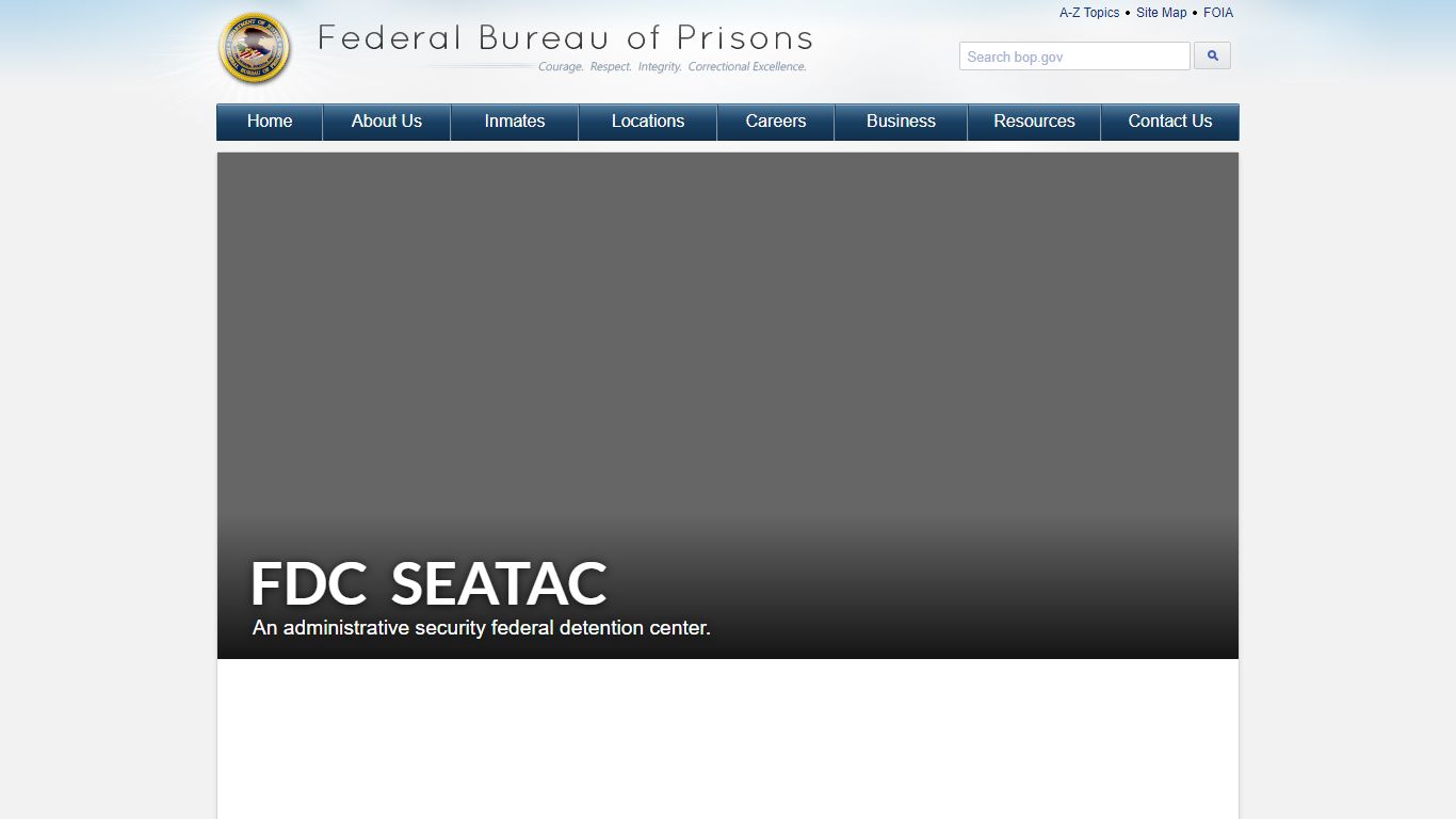 FDC SeaTac - Federal Bureau of Prisons